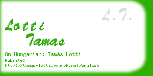lotti tamas business card